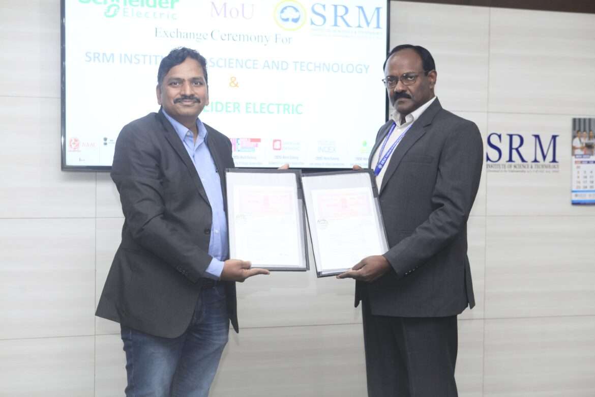 SRMIST–Schneider Electric MoU Signing for Centre of Excellence in HMI