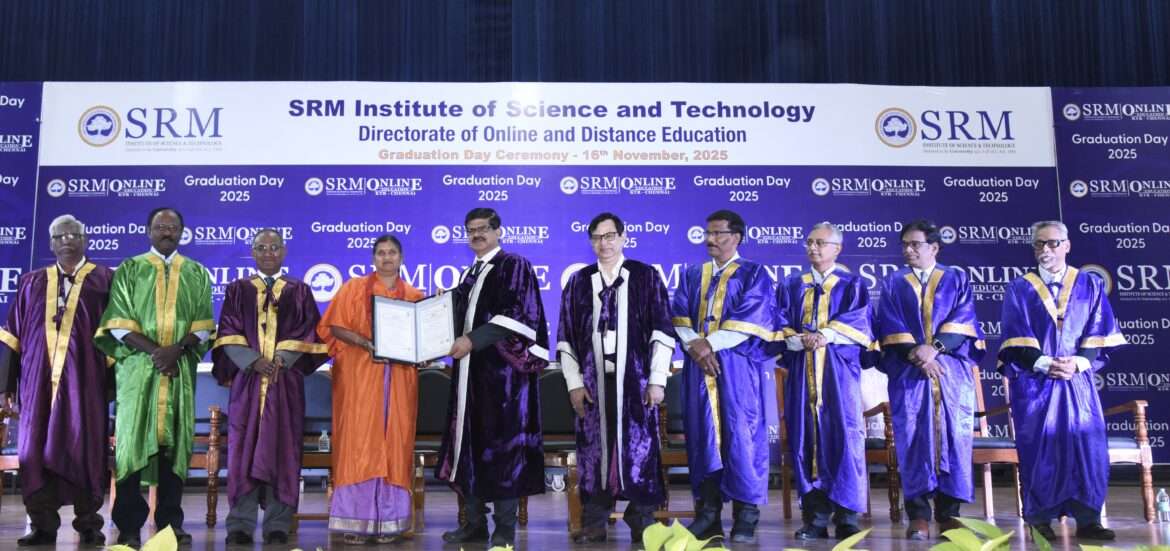 21st century  SRMIST Vice Chancellor at Online & Distance Education Graduation Day 2025