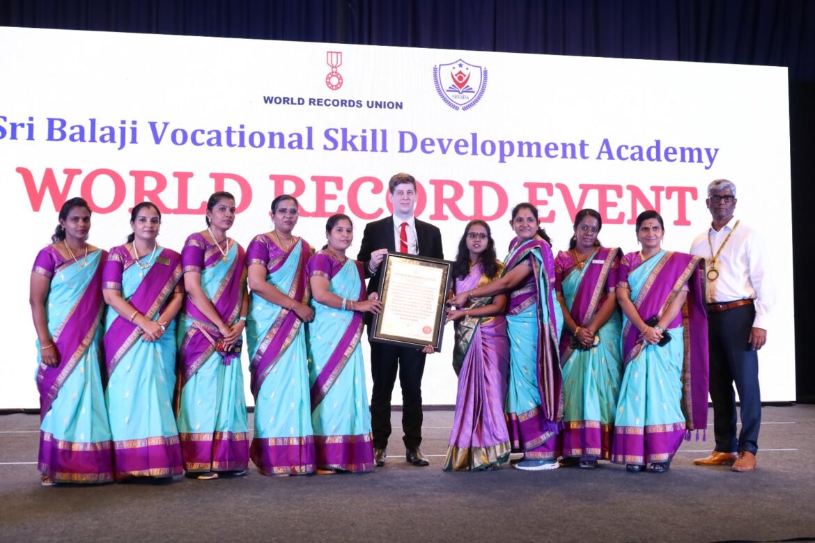 Sri Balaji Vocational & Skill Development Academy Achieves World Record and Empowers Special Children & Women