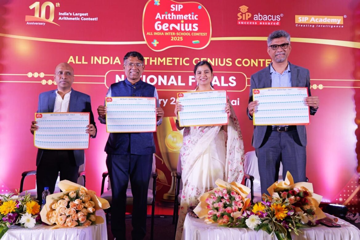 330 Young Minds Compete at National Finals of SIP Arithmetic Genius Contest 2025 in Chennai