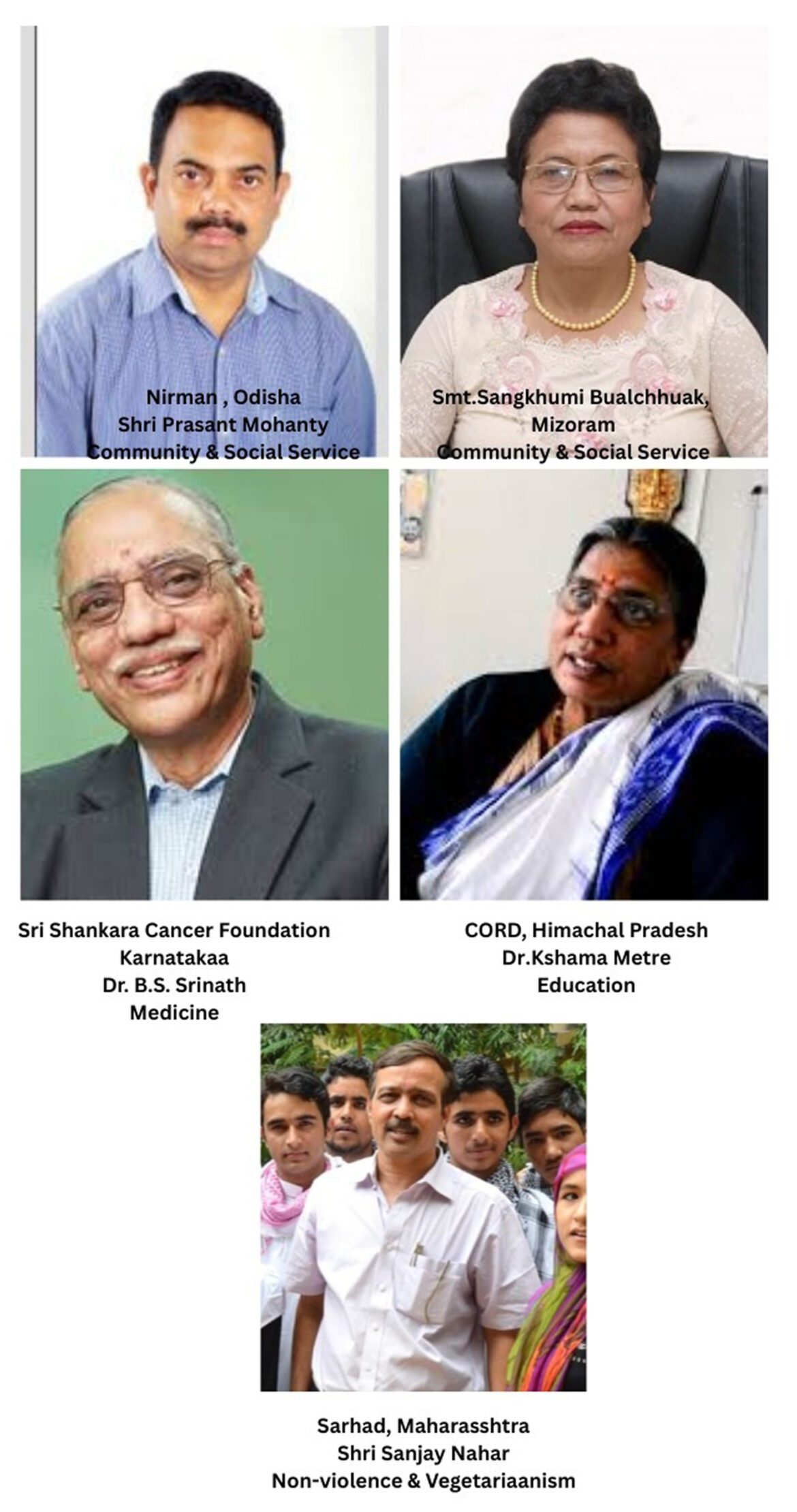 Bhagwan Mahaveer Foundation Announces Awardees for the 29th Mahaveer Awards