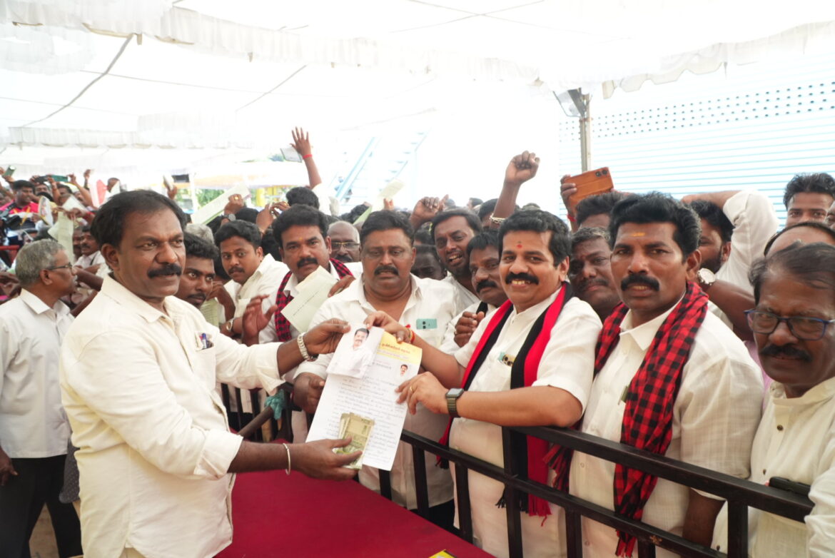 JVS ARUMUGAM Submits Expression of Interest to Contest from Nellithope Constituency