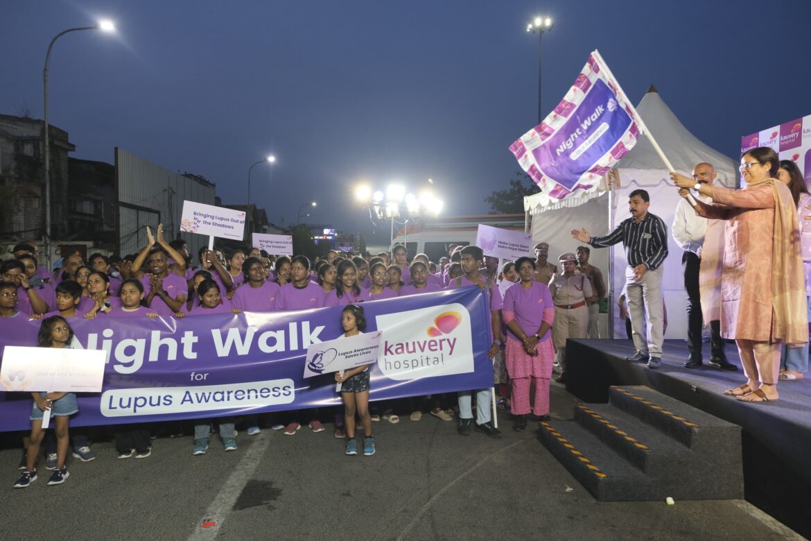 Kauvery Hospital Alwarpet Organises Night Walk for Lupus Awareness