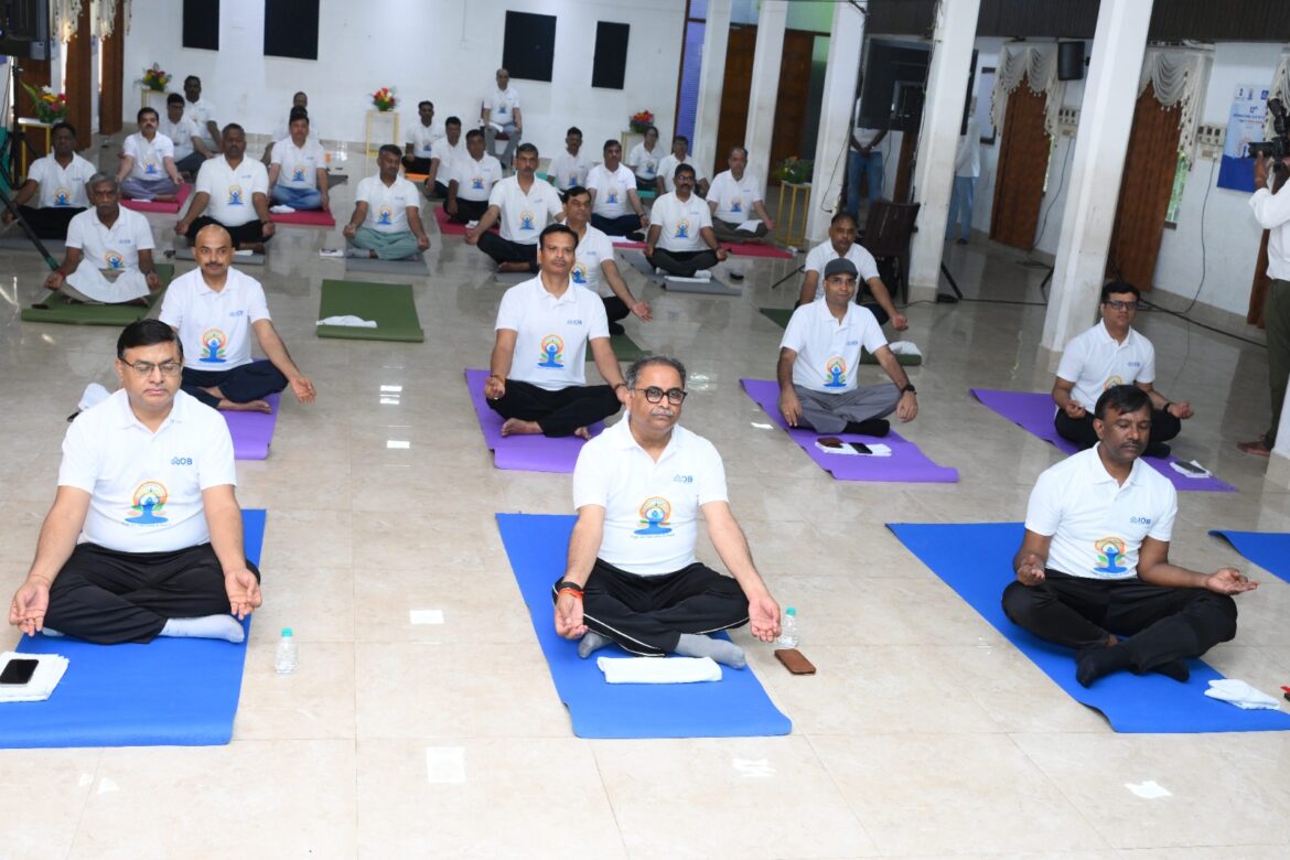 Indian Overseas Bank Celebrates 12th International Day of Yoga