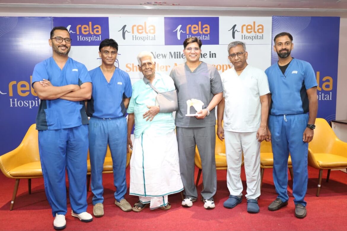 Rela Hospital Successfully Restores Shoulder Function in a 97-Year-Old Through India’s First Fully Awake Keyhole Surgery with a Biodegradable Balloon Implant