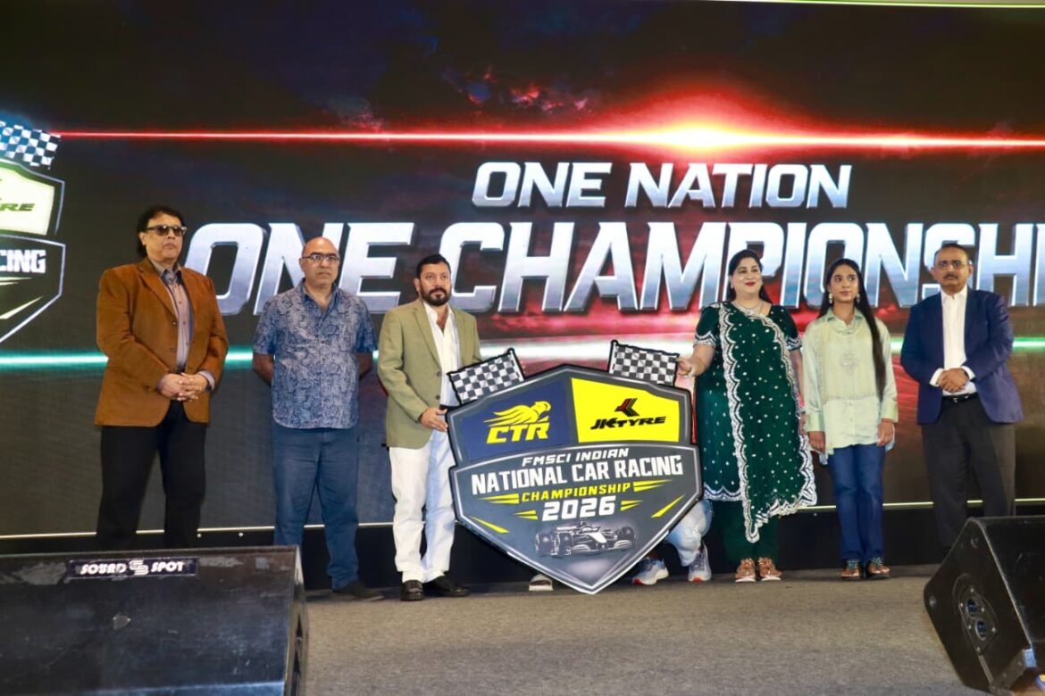 CTR-JK TYRE FMSCI INDIAN NATIONAL CAR RACING CHAMPIONSHIP 2026 UNVEILEDONE CHAMPIONSHIP, ONE NATIONAL TITLE