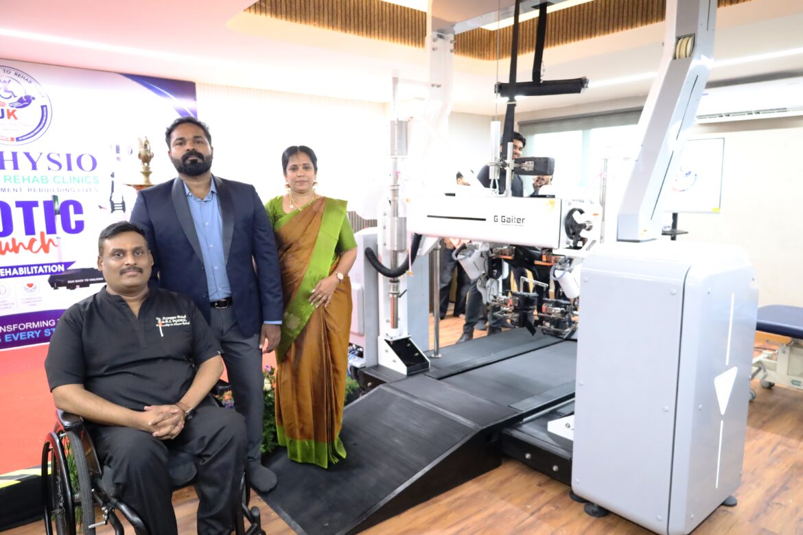 JK Physio & Rehab Clinics Launches Advanced AI-Based Robotic Rehabilitation Centre in Chennai