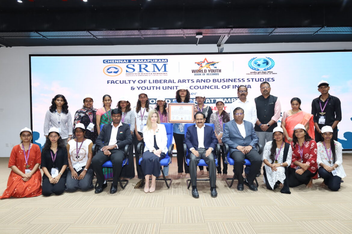 SRM Ramapuram Makes a World Record Attempt to Promote Sustainable Fashion and Textile Upcycling